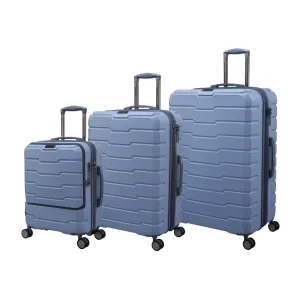 Prosperous 3 Piece Hardside 8 Wheel Expandable Spinner Set (Faded Denim)