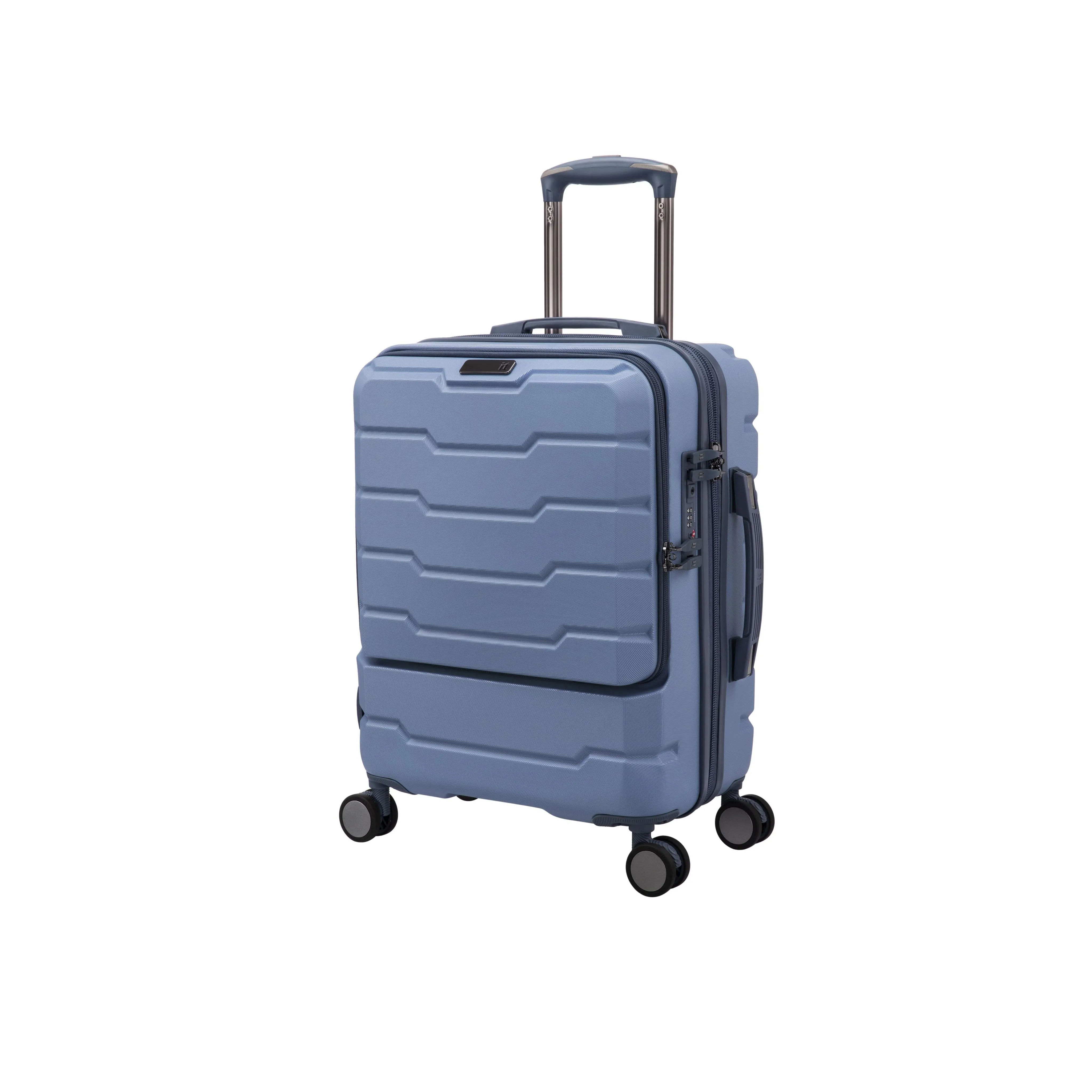 Prosperous 3 Piece Hardside 8 Wheel Expandable Spinner Set (Faded Denim)