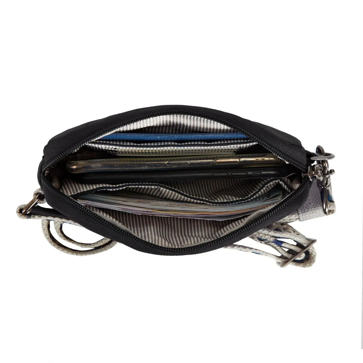 Travelon Anti-Theft Boho Phone Sling - Geo Black